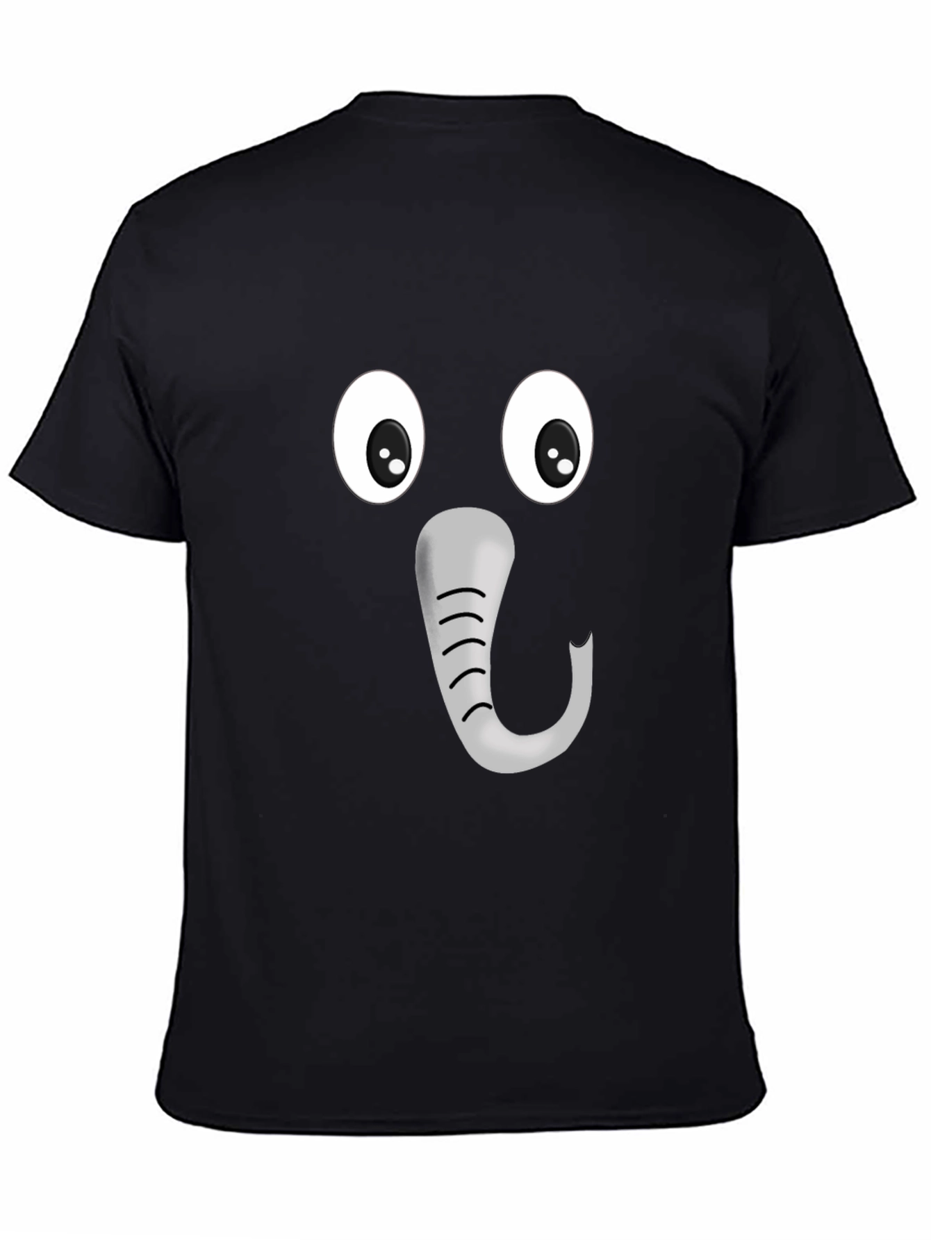 Elephant Face Graphic T-Shirt - Fun & Unique Design