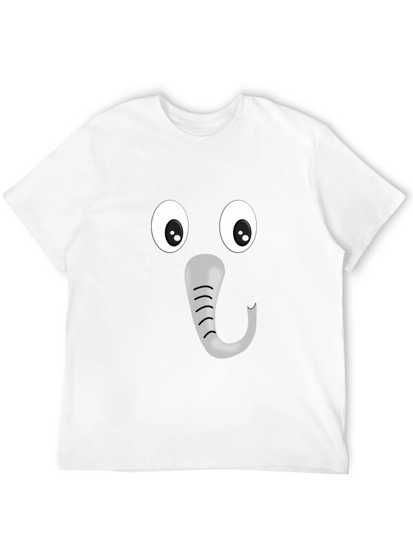 Elephant Face Graphic T-Shirt - Fun & Unique Design
