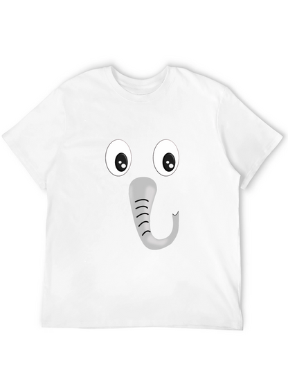 Elephant Face Graphic T-Shirt - Fun & Unique Design