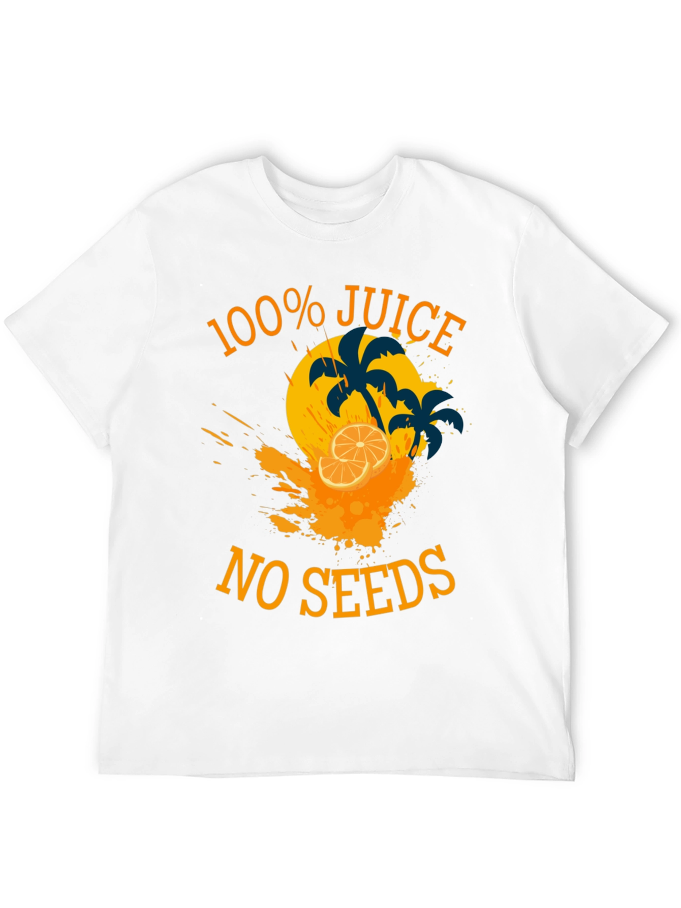 100% Juice No Seeds Black Graphic Tee