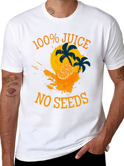 100% Juice No Seeds Black Graphic Tee