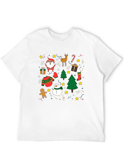Festive Christmas Holiday Pattern T-Shirt