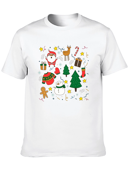 Festive Christmas Holiday Pattern T-Shirt