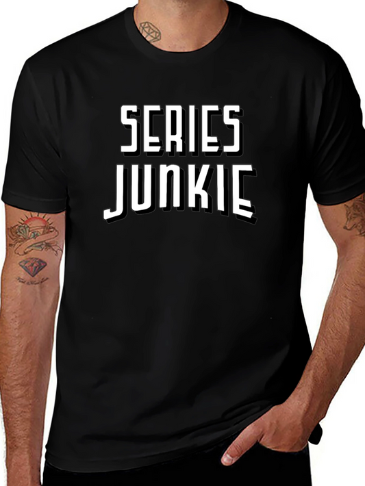 Series Junkie Black T-Shirt - Novelty Tee