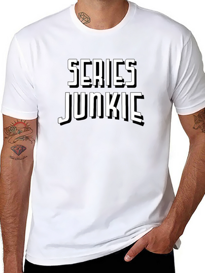 Series Junkie Black T-Shirt - Novelty Tee