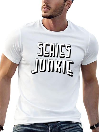 Series Junkie Black T-Shirt - Novelty Tee