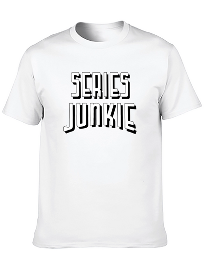 Series Junkie Black T-Shirt - Novelty Tee