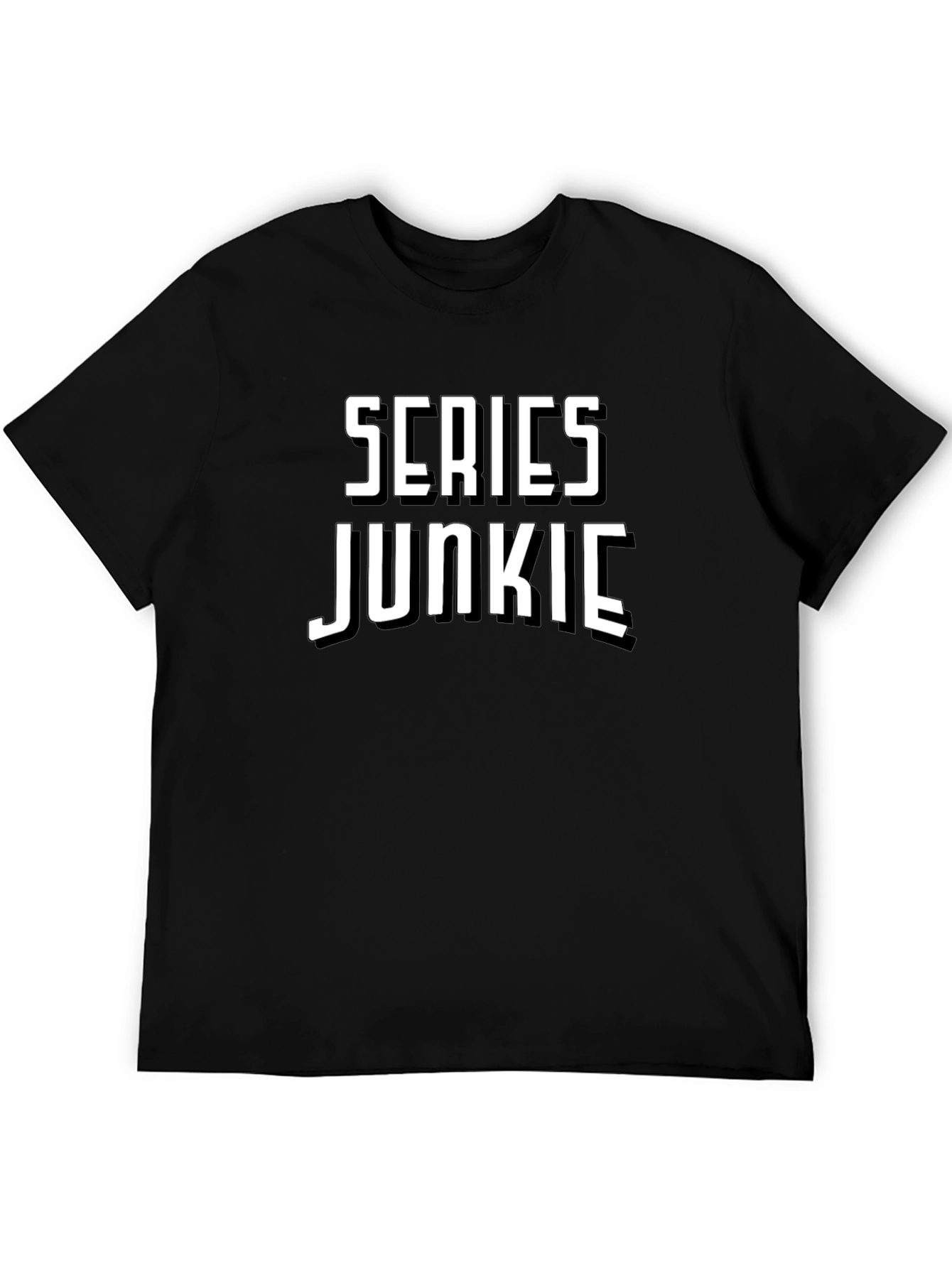 Series Junkie Black T-Shirt - Novelty Tee
