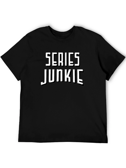Series Junkie Black T-Shirt - Novelty Tee