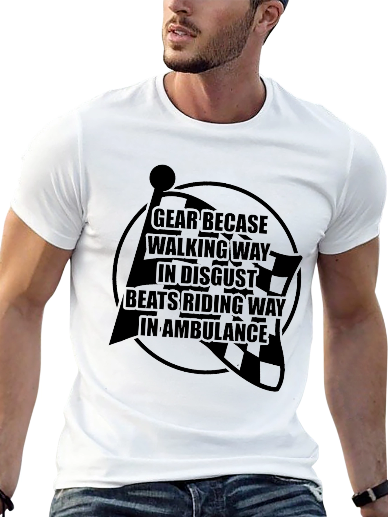 Gear Up T-Shirt: Ride Safe Not Sorry