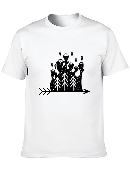 Eerie Forest Black Graphic Tee