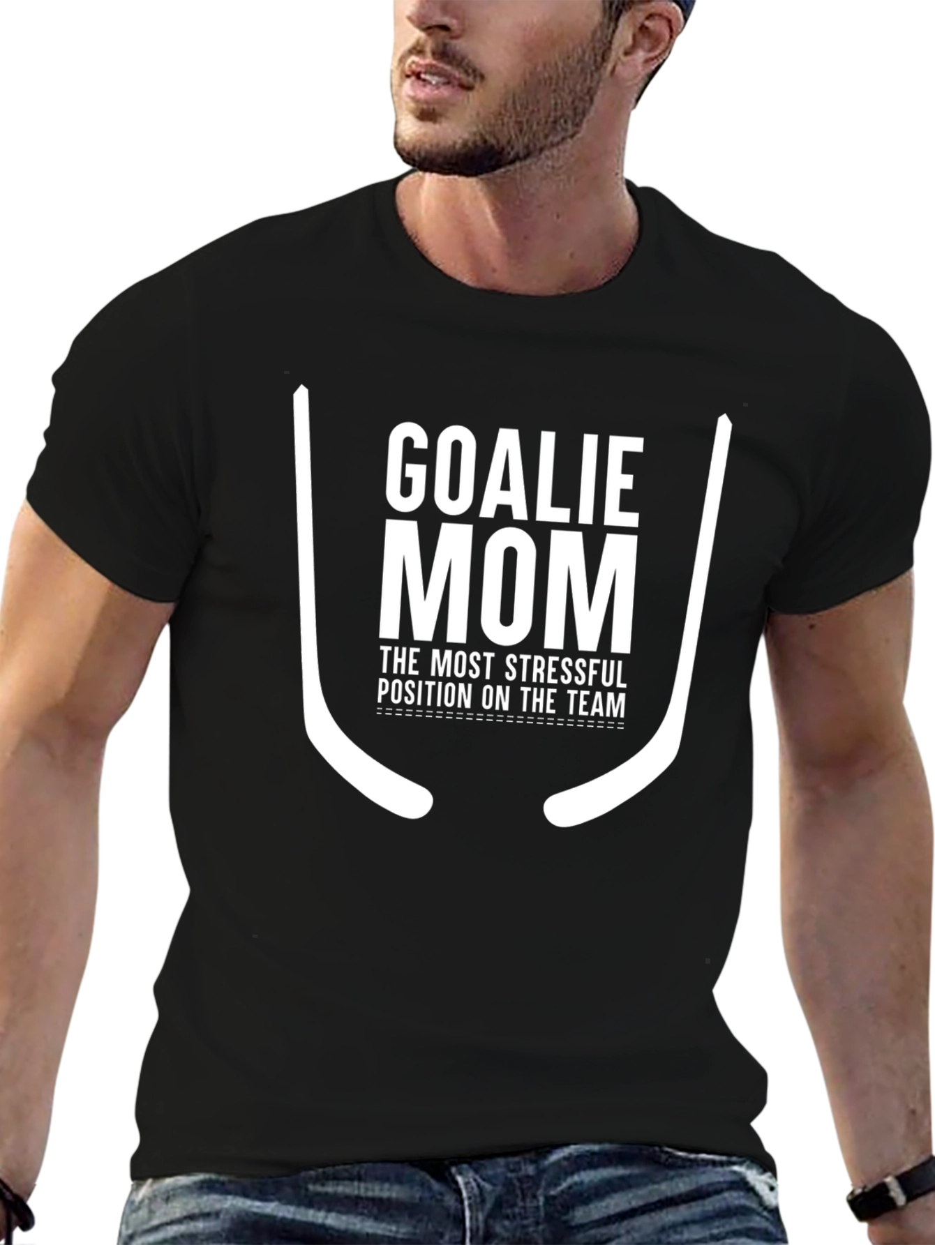 Goalie Mom T-Shirt - Stressful Team Position Tee