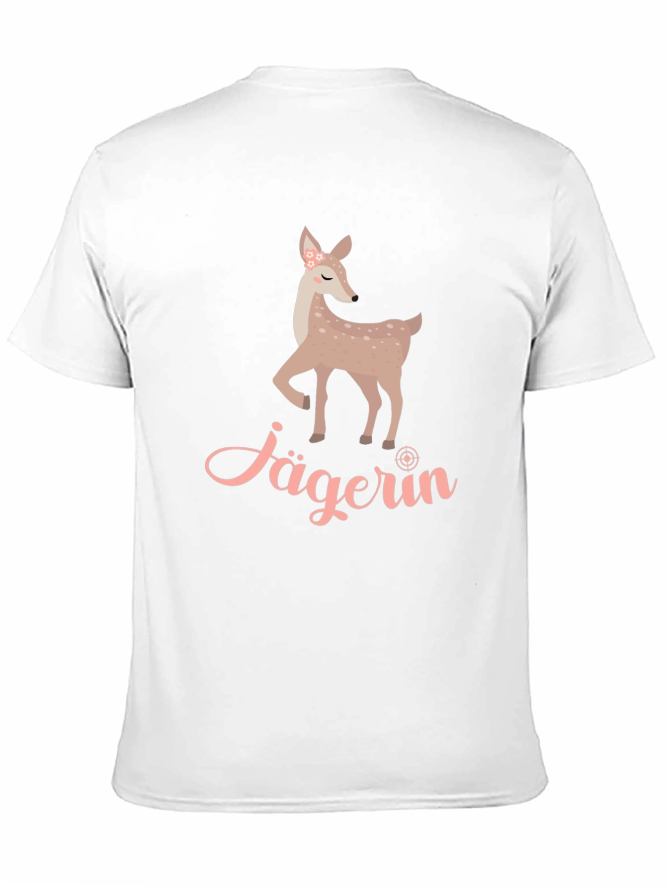 Jägerin Deer Graphic Tee - Black Cotton T-Shirt