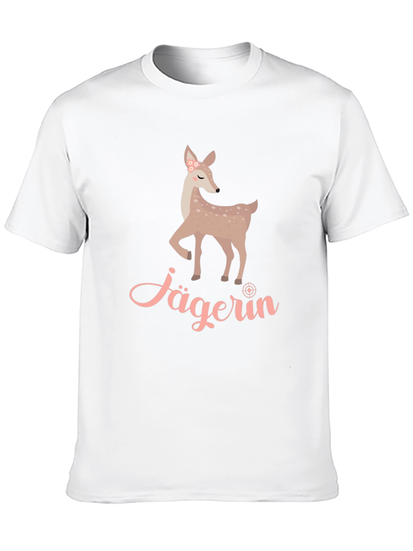 Jägerin Deer Graphic Tee - Black Cotton T-Shirt
