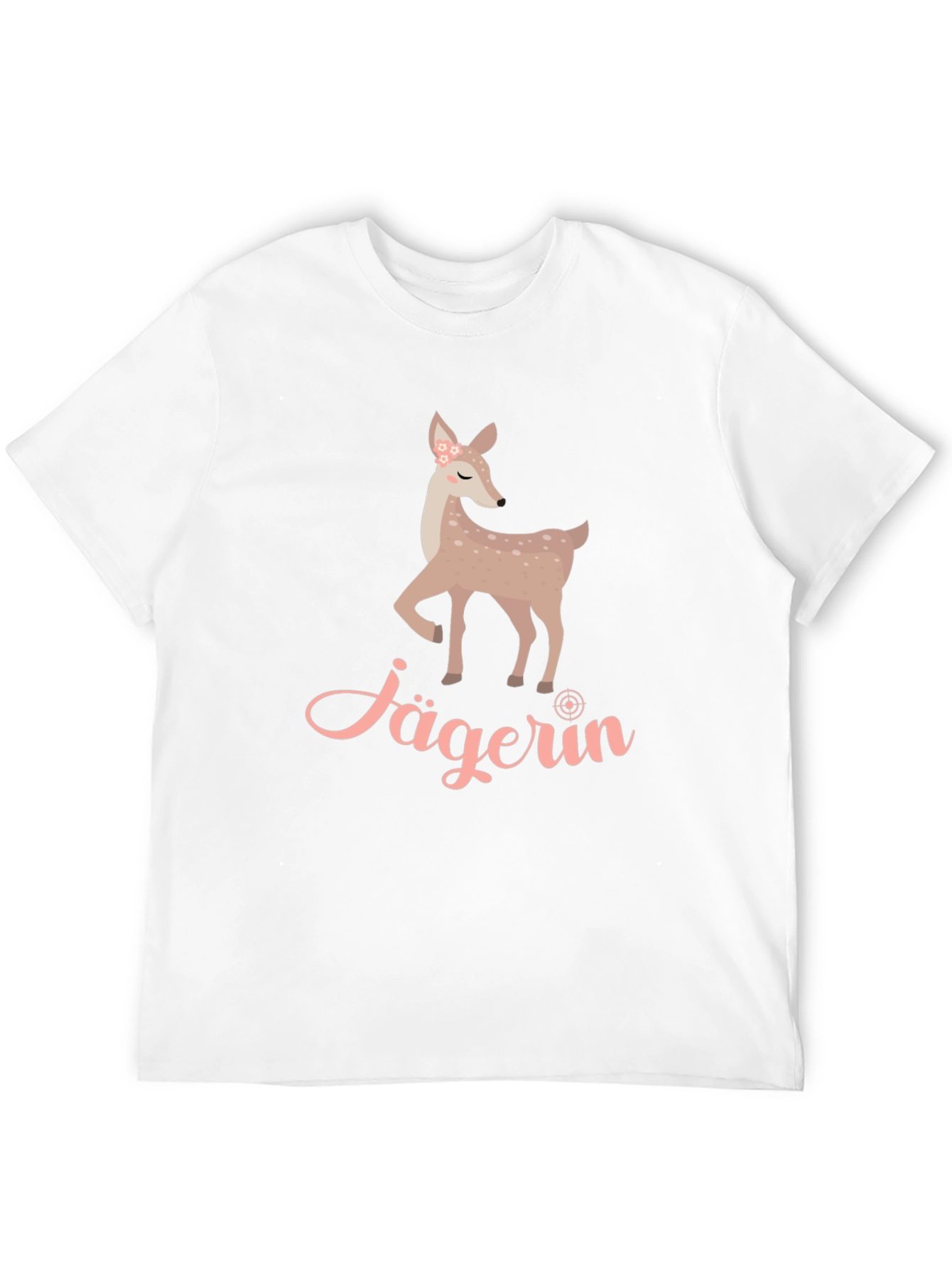 Jägerin Deer Graphic Tee - Black Cotton T-Shirt