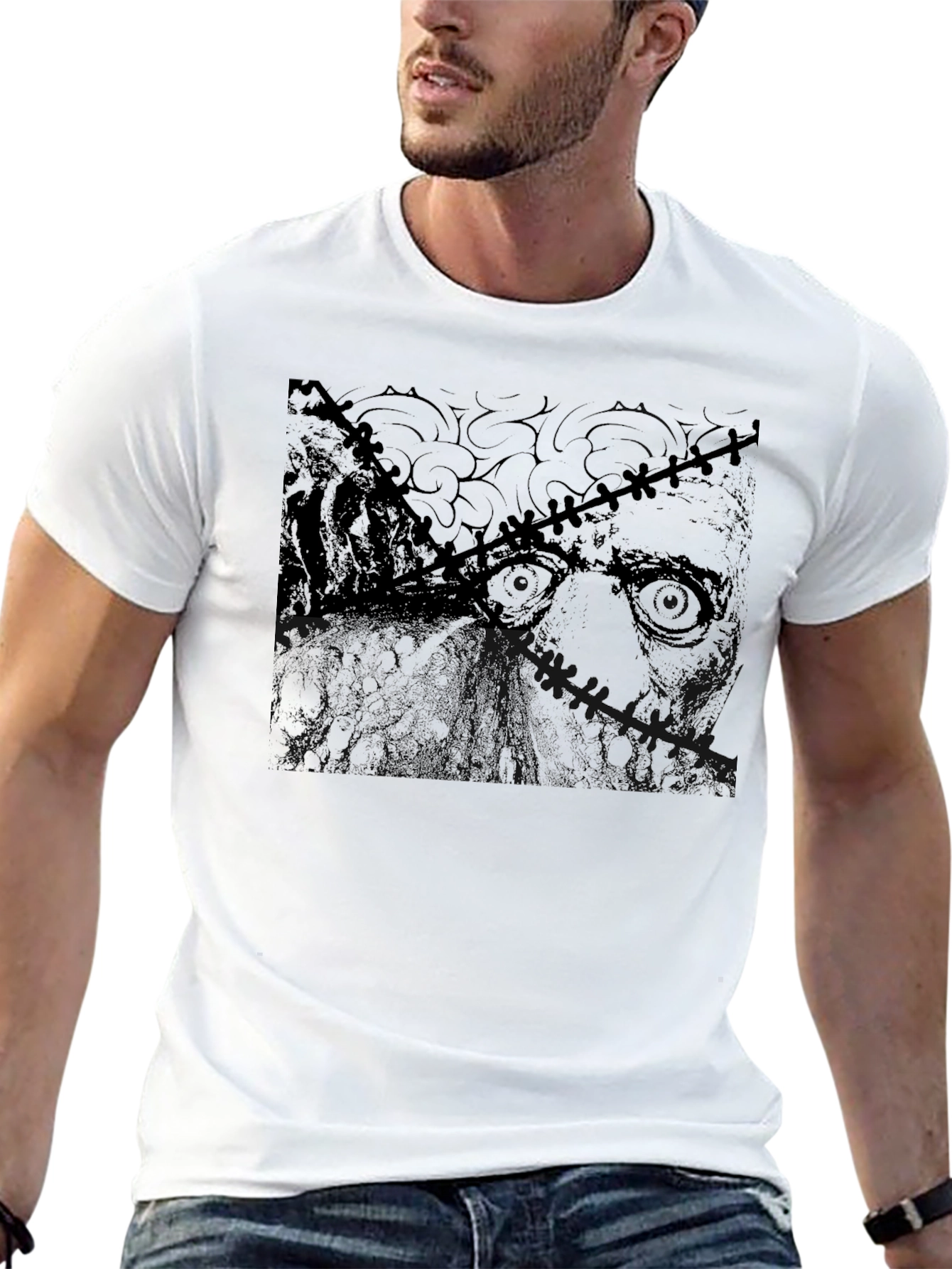 Unique Graphic Tee - Dark Zombie Style