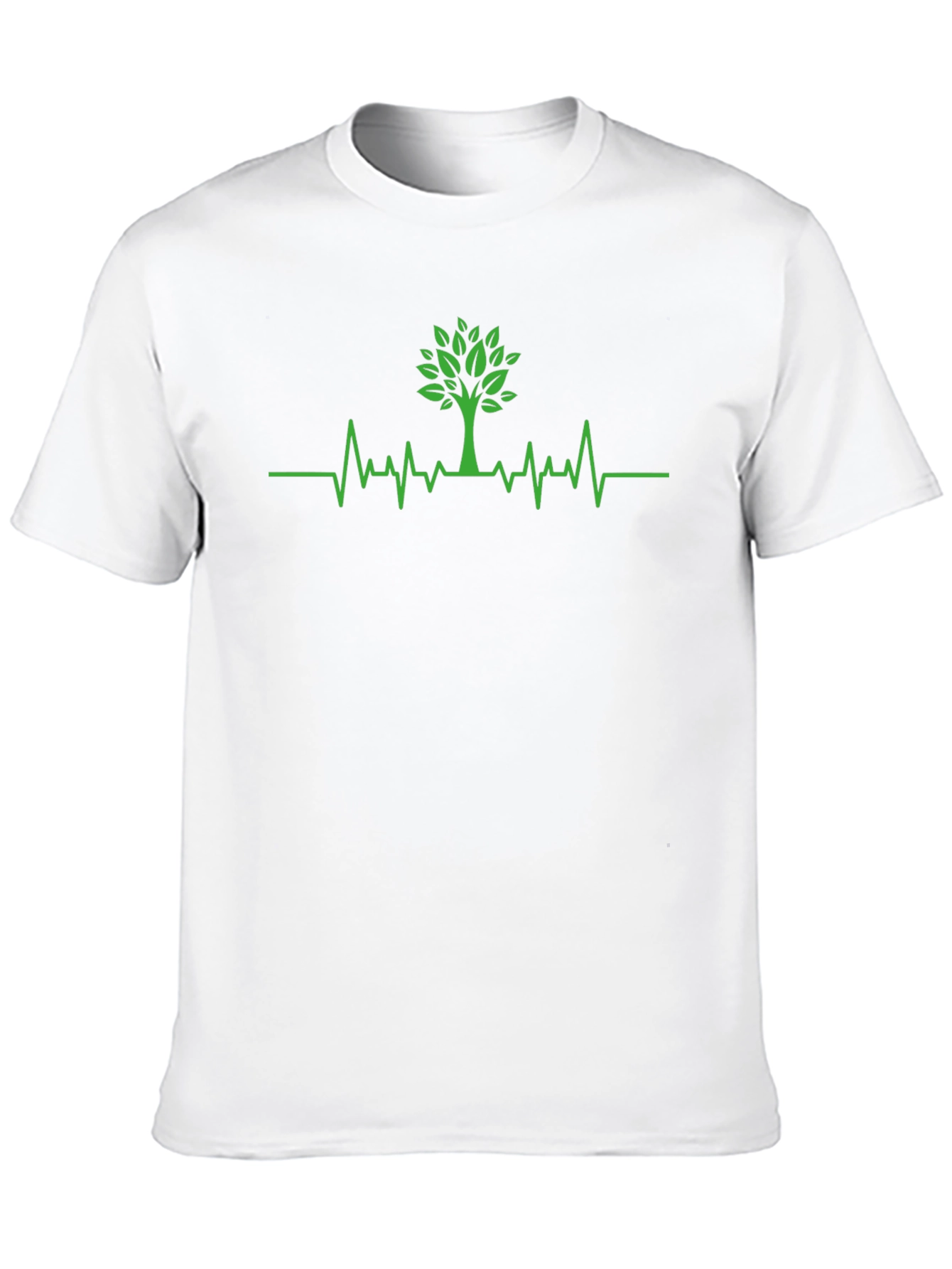 Tree Heartbeat Graphic T-Shirt - Nature Lover Tee