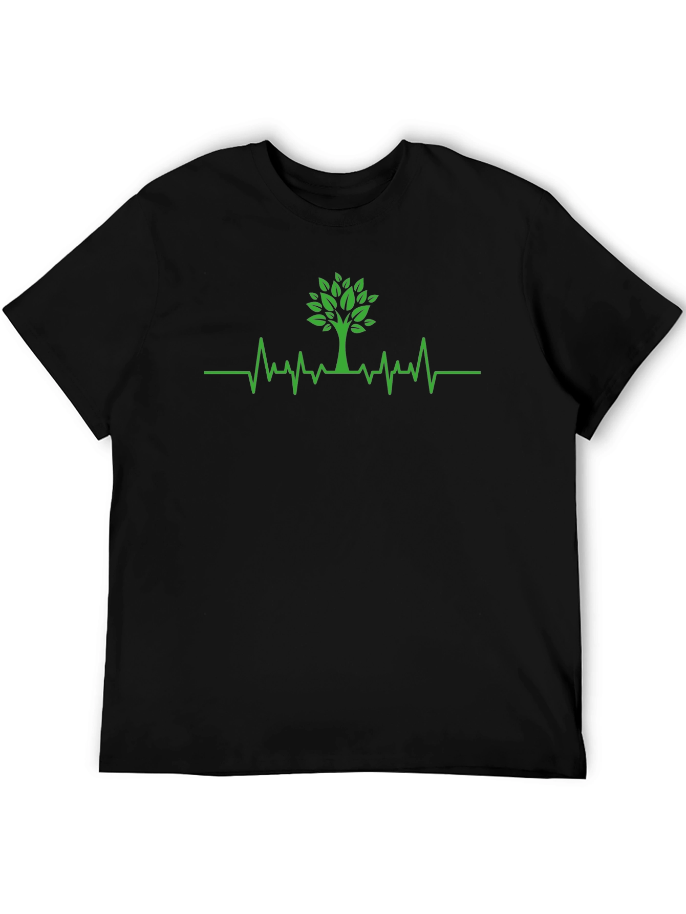 Tree Heartbeat Graphic T-Shirt - Nature Lover Tee