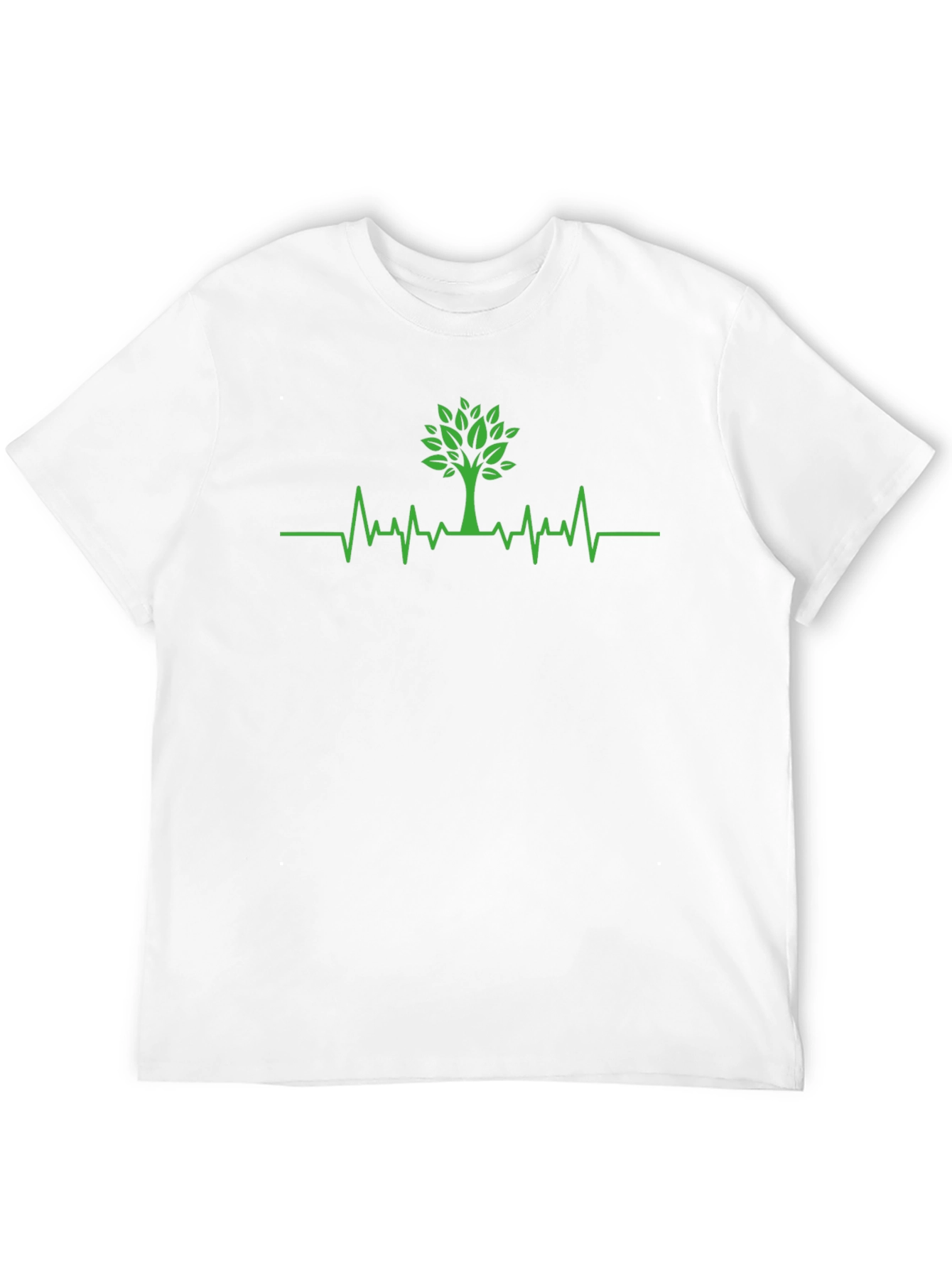 Tree Heartbeat Graphic T-Shirt - Nature Lover Tee