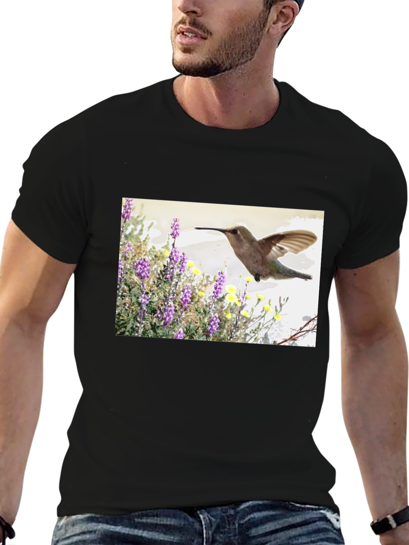 Hummingbird Graphic T-Shirt - Nature Inspired