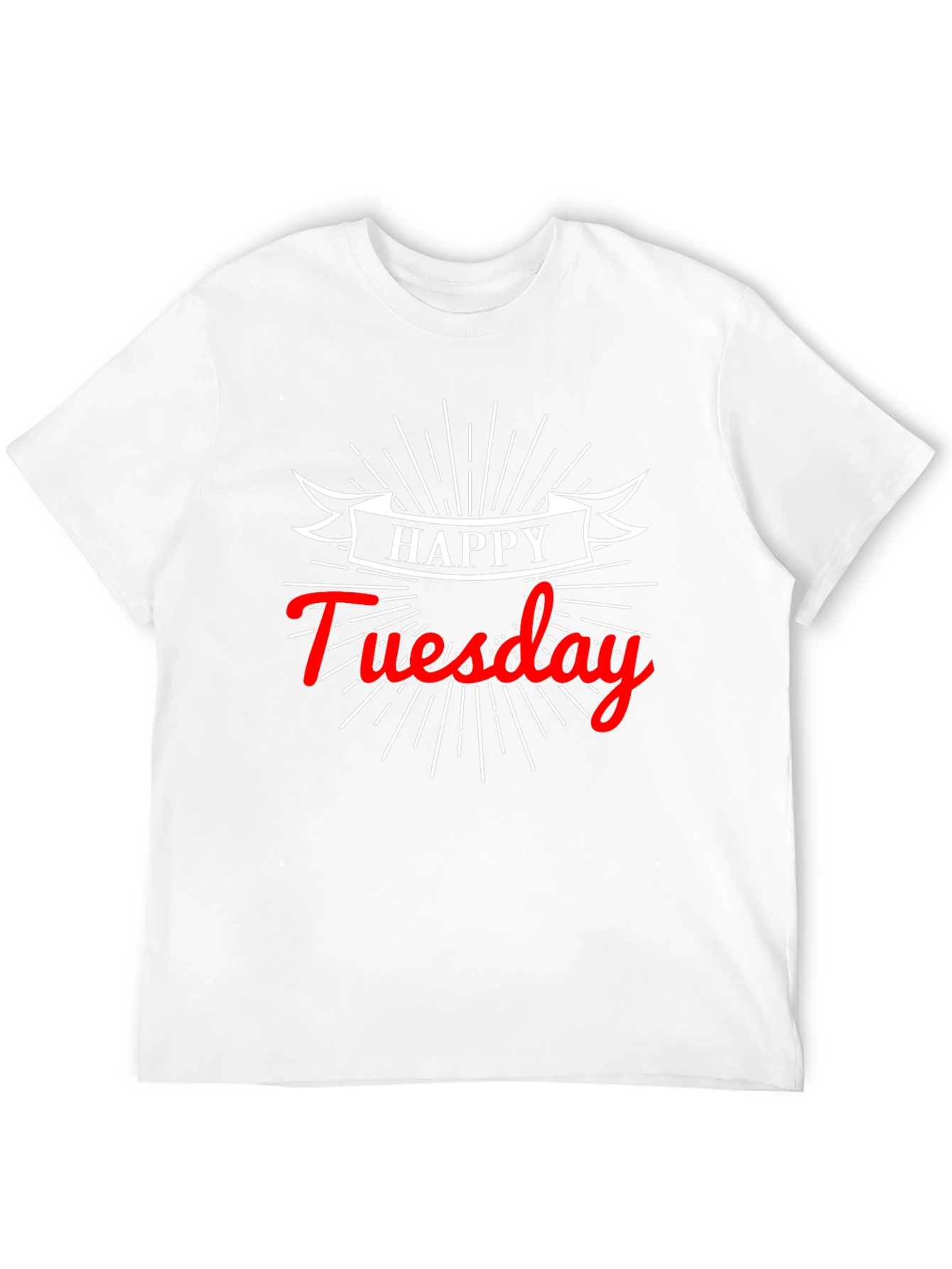 Happy Tuesday Graphic Tee - Soft Cotton Black T-Shirt