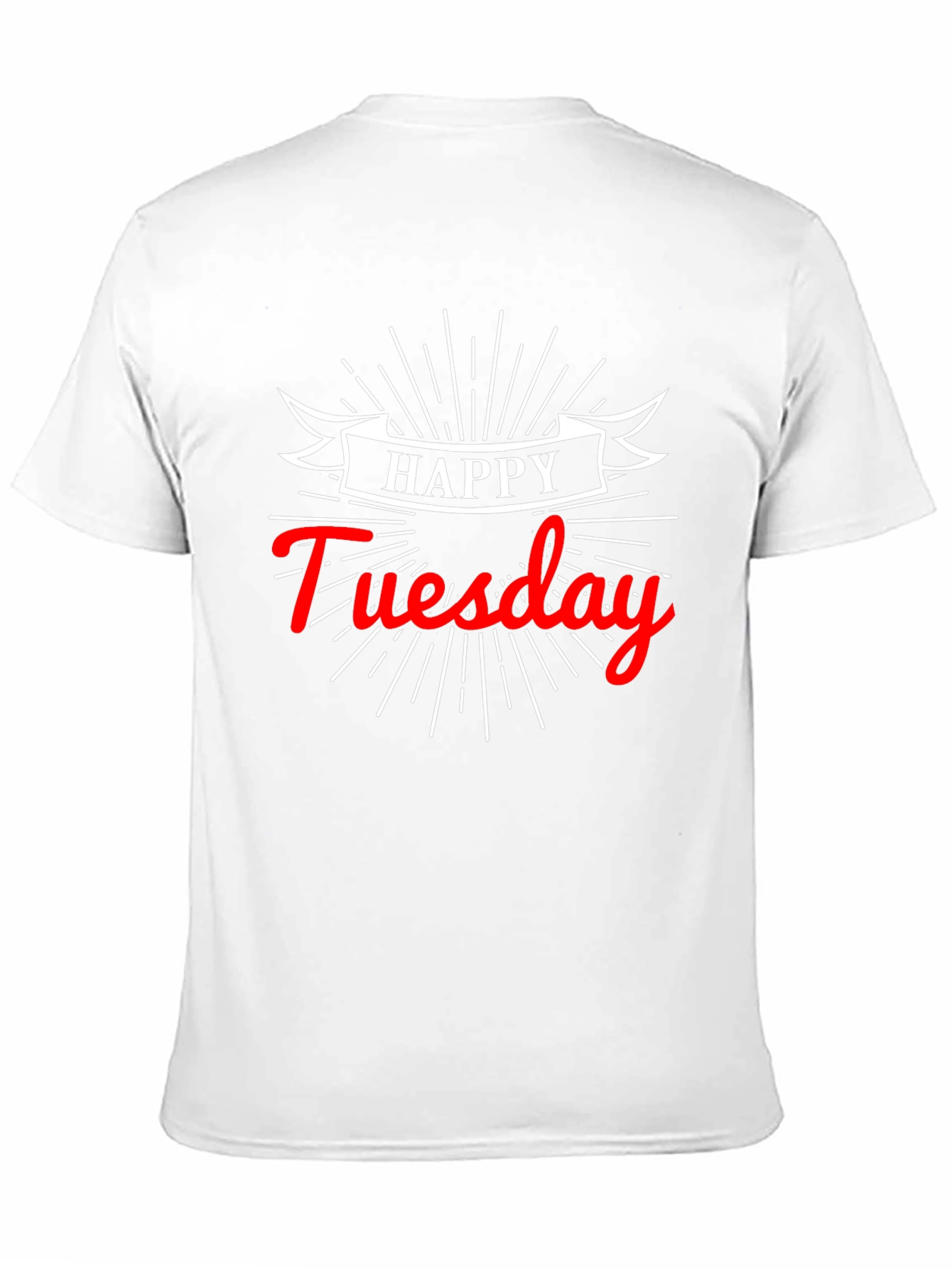 Happy Tuesday Graphic Tee - Soft Cotton Black T-Shirt