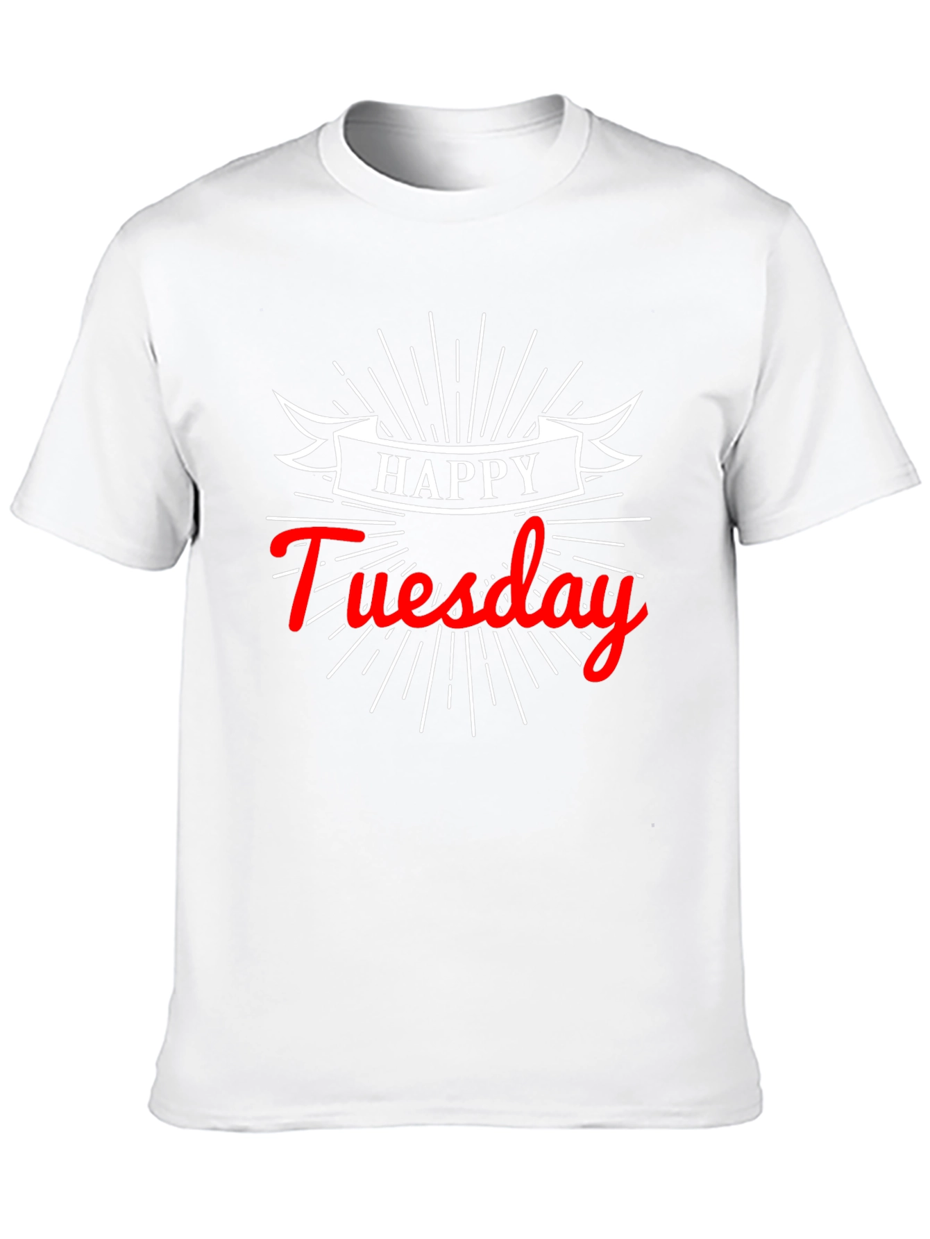 Happy Tuesday Graphic Tee - Soft Cotton Black T-Shirt