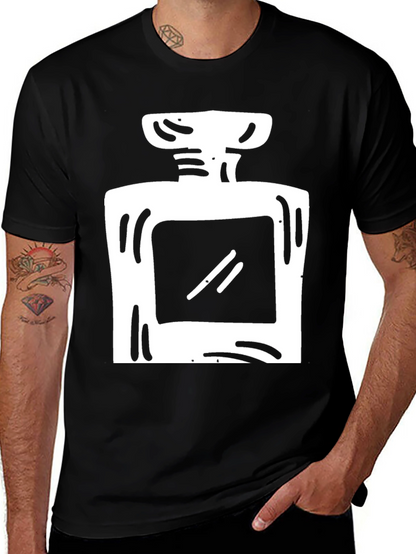 Trendy Perfume Bottle Graphic T-Shirt
