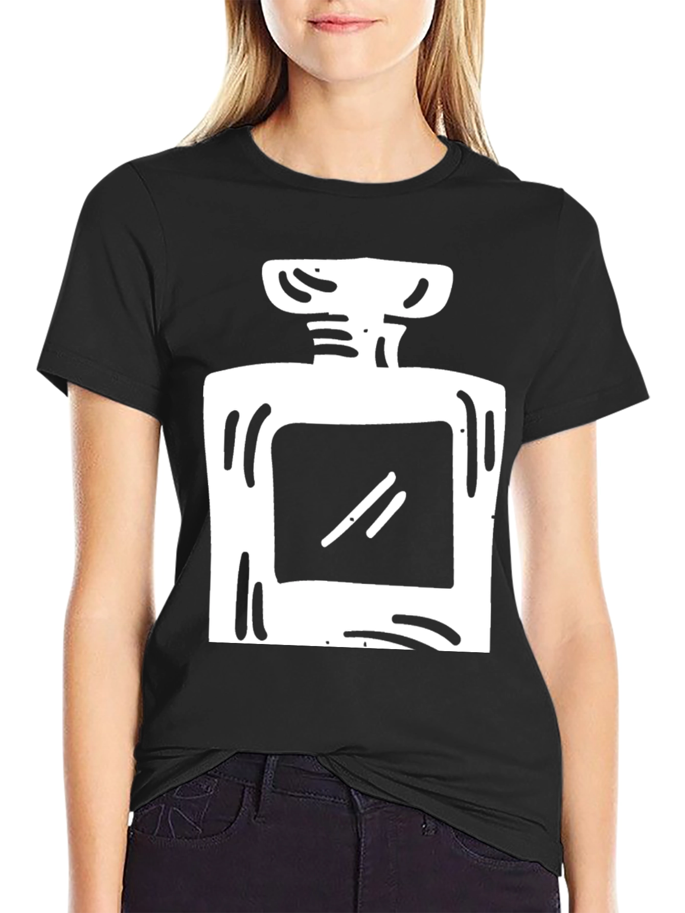 Trendy Perfume Bottle Graphic T-Shirt