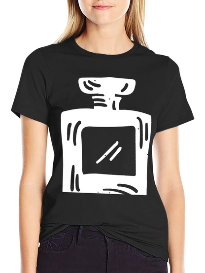 Trendy Perfume Bottle Graphic T-Shirt