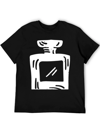 Trendy Perfume Bottle Graphic T-Shirt