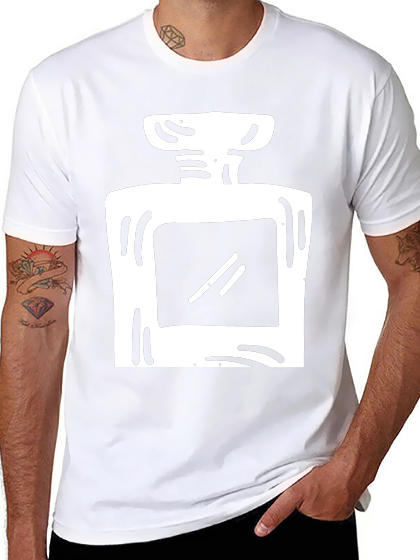 Trendy Perfume Bottle Graphic T-Shirt