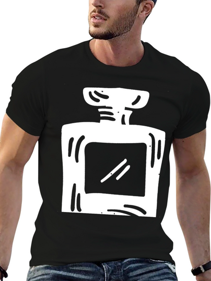 Trendy Perfume Bottle Graphic T-Shirt
