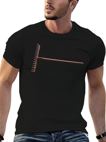 Rake Graphic T-Shirt - Unique Design Casual Wear