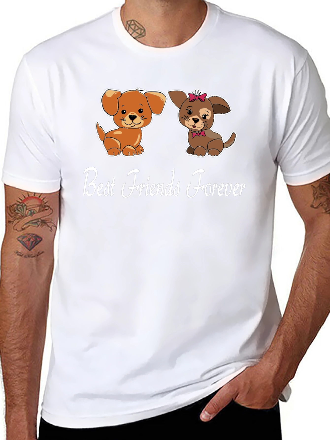 Best Friends Forever Dog Graphic Tee