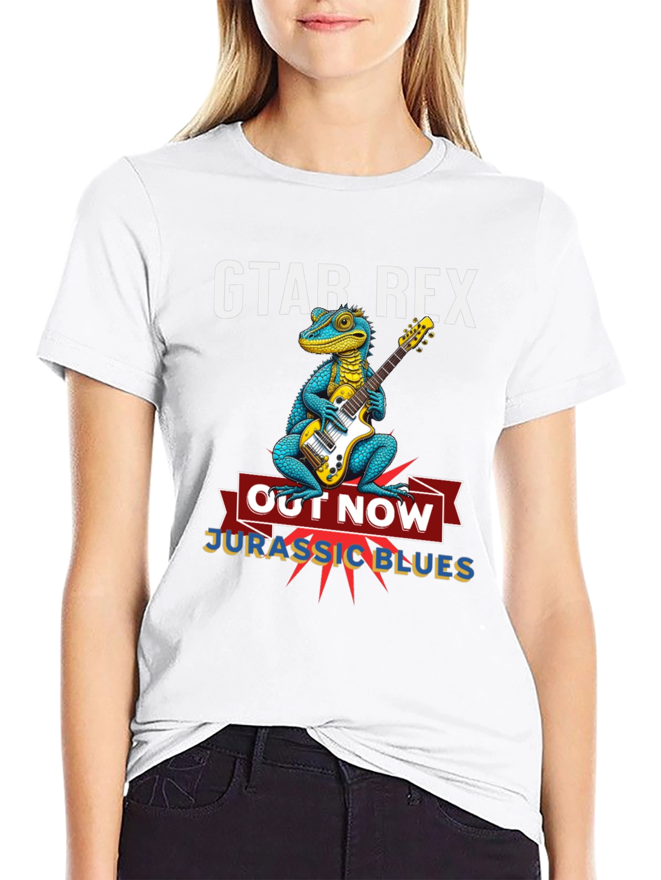 Gtar Rex Jurassic Blues T-Shirt