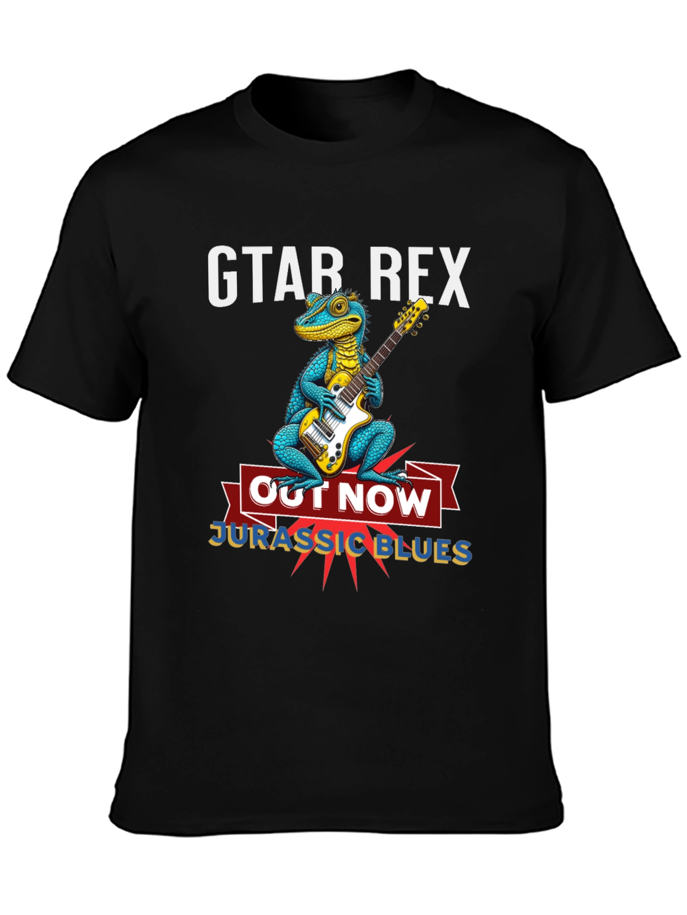 Gtar Rex Jurassic Blues T-Shirt
