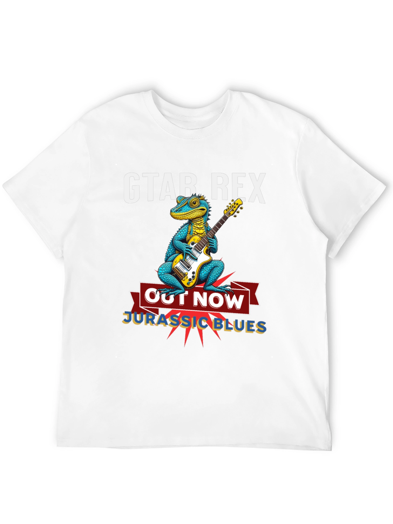 Gtar Rex Jurassic Blues T-Shirt