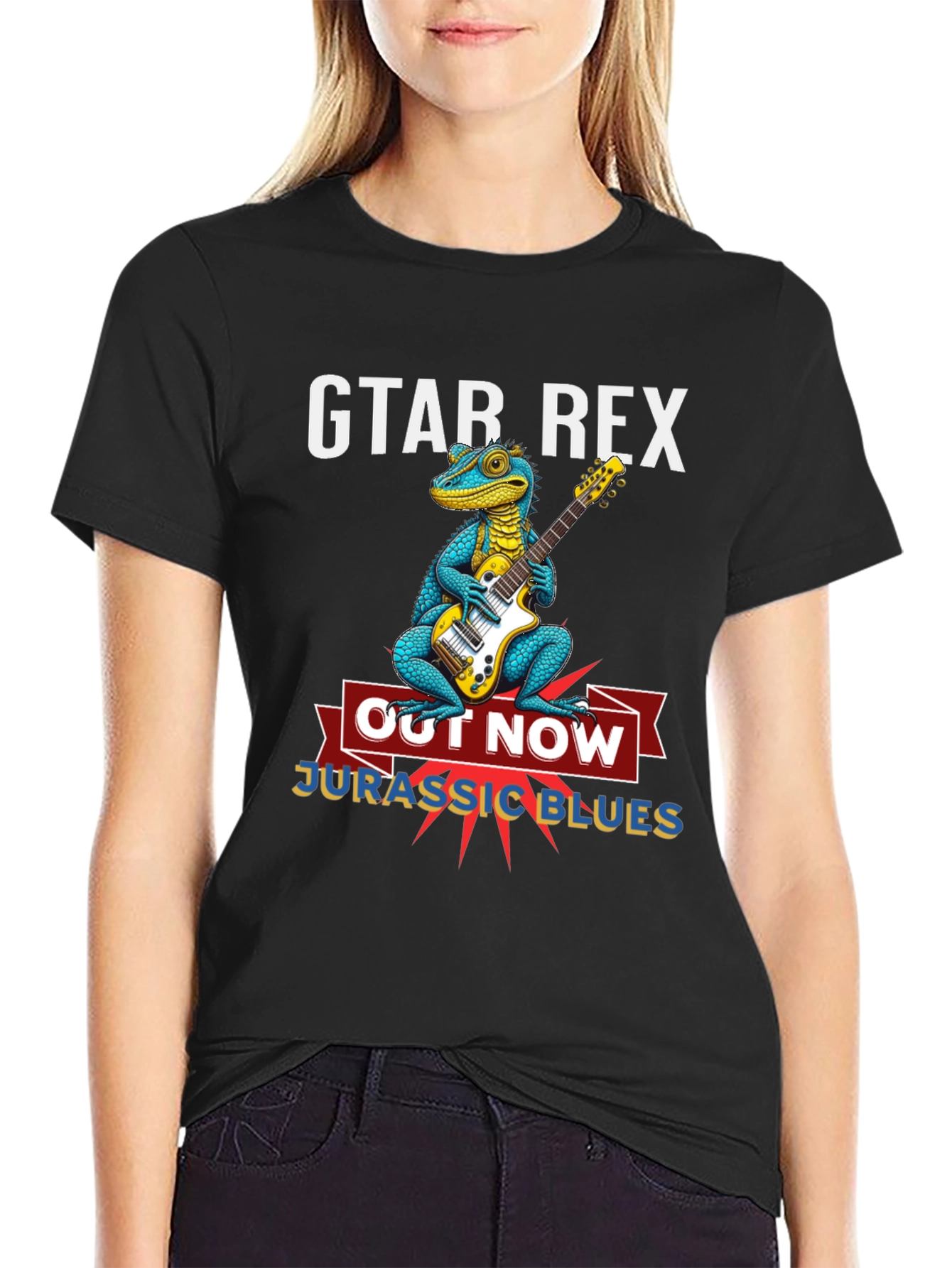 Gtar Rex Jurassic Blues T-Shirt