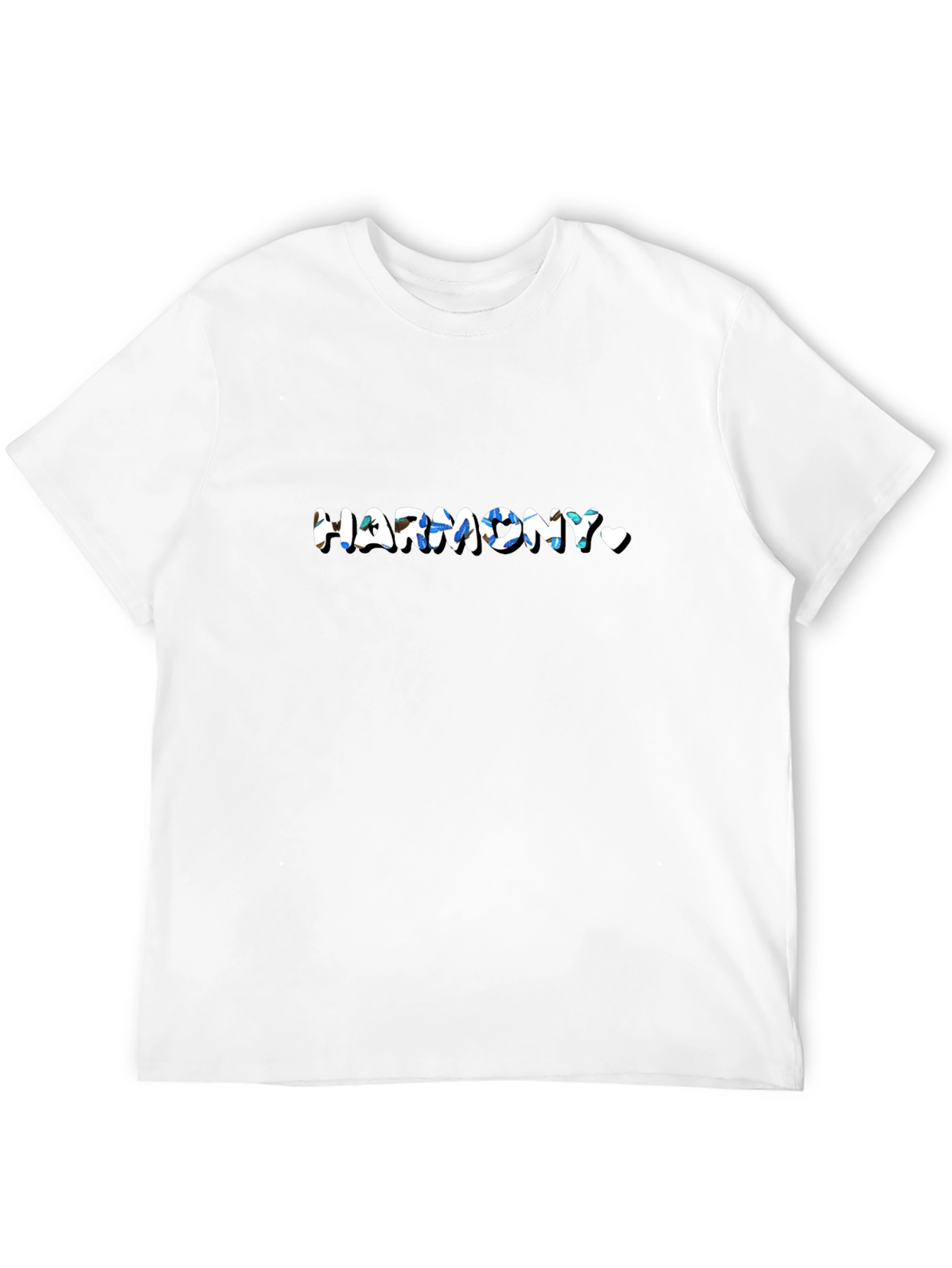Harmony Graphic Print Black T-Shirt