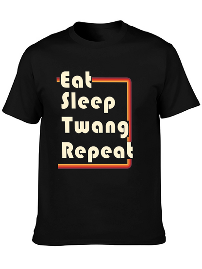 Eat Sleep Twang Repeat Graphic Tee