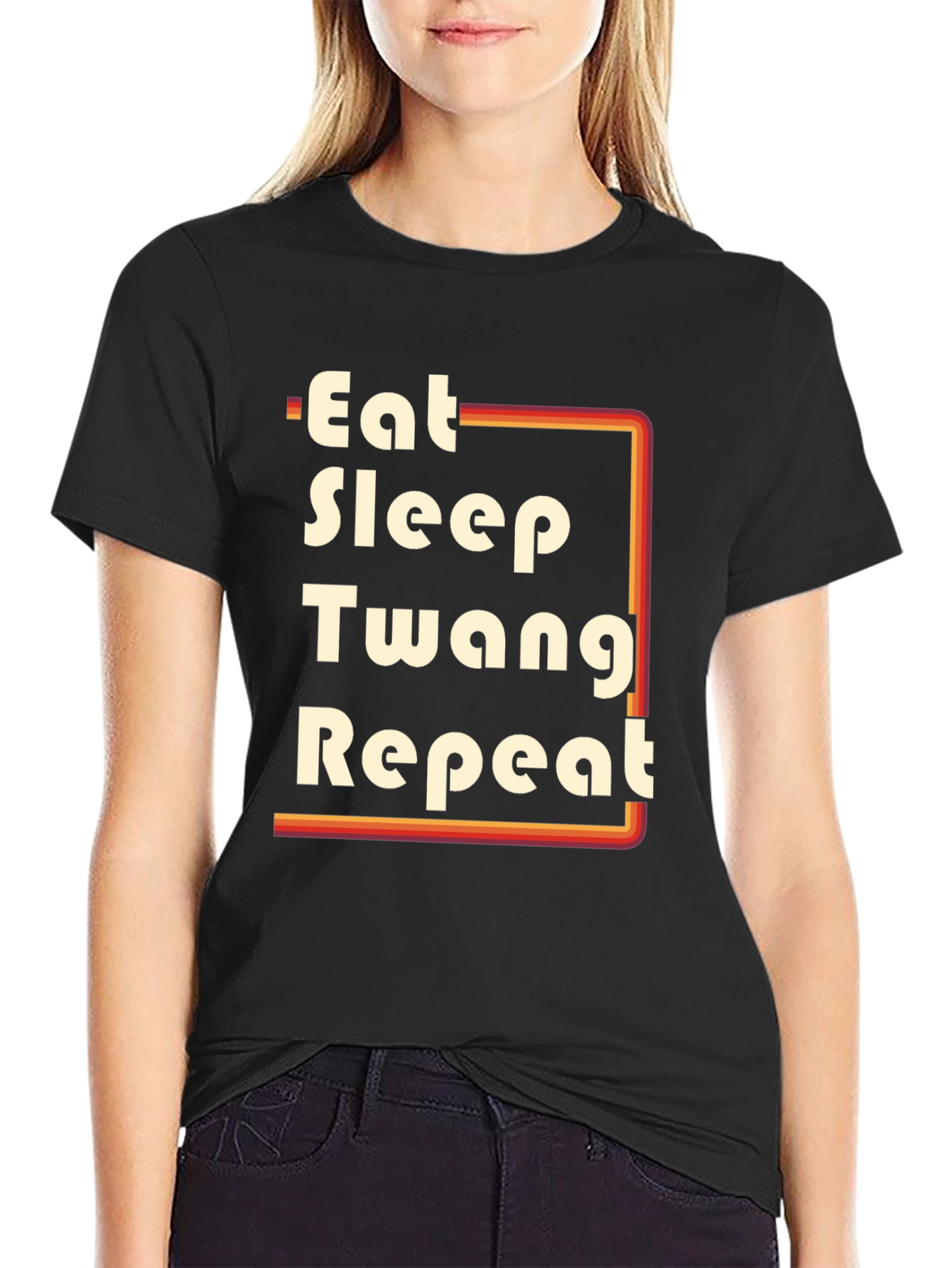 Eat Sleep Twang Repeat Graphic Tee