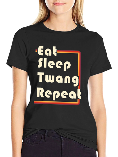 Eat Sleep Twang Repeat Graphic Tee