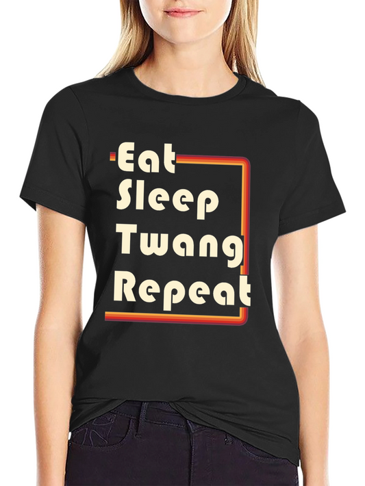 Eat Sleep Twang Repeat Graphic Tee