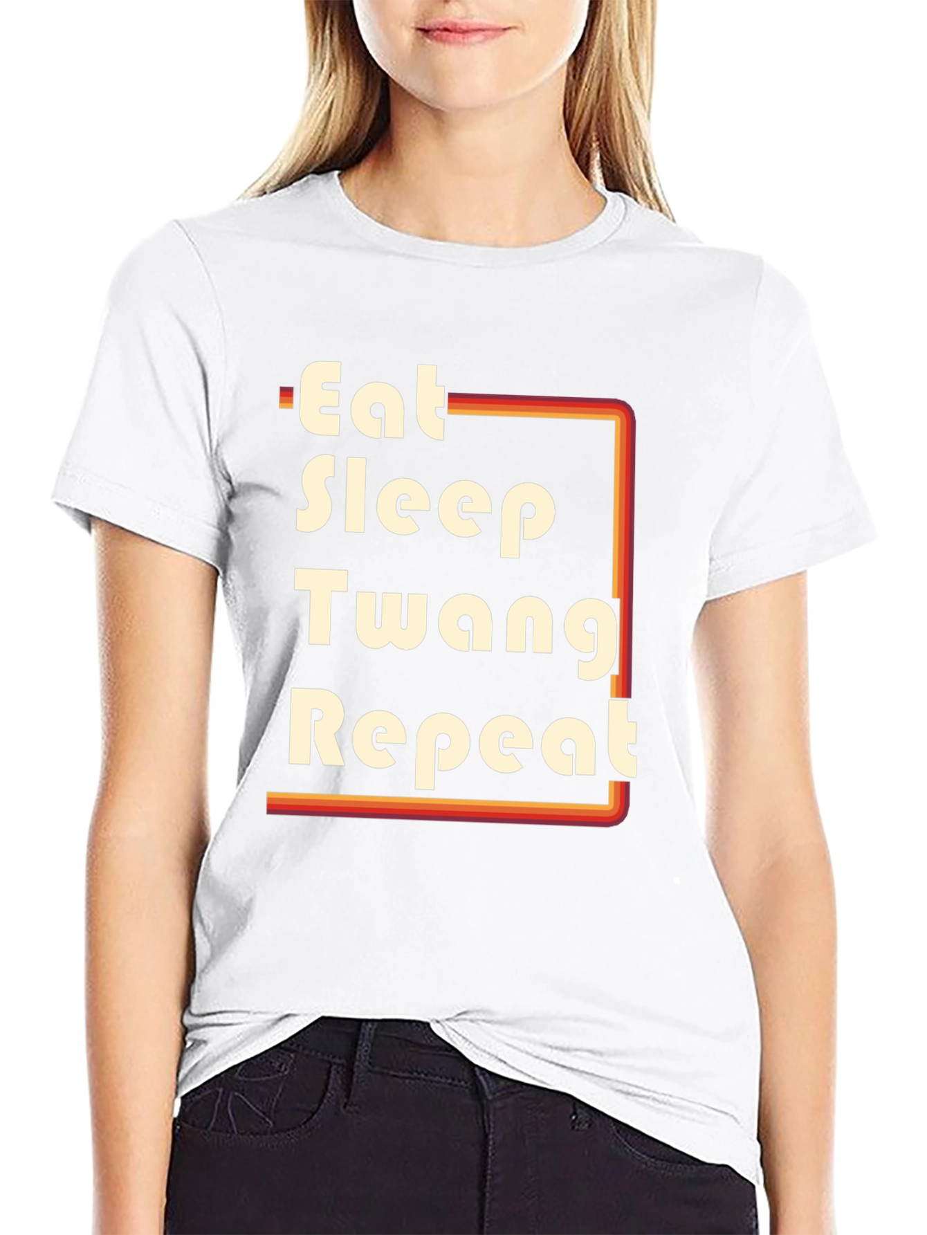 Eat Sleep Twang Repeat Graphic Tee