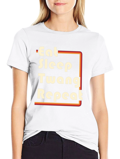 Eat Sleep Twang Repeat Graphic Tee