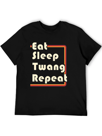 Eat Sleep Twang Repeat Graphic Tee
