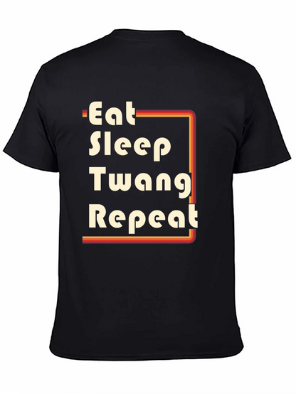 Eat Sleep Twang Repeat Graphic Tee
