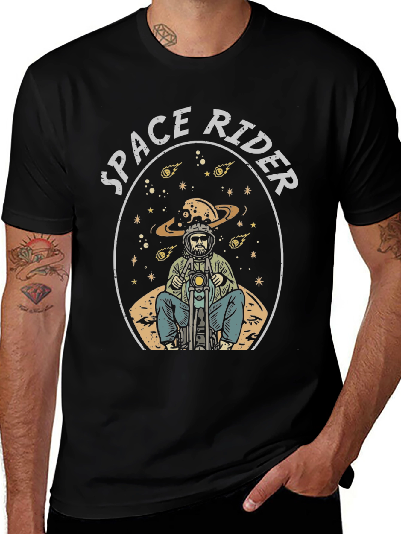 Space Rider Graphic T-Shirt