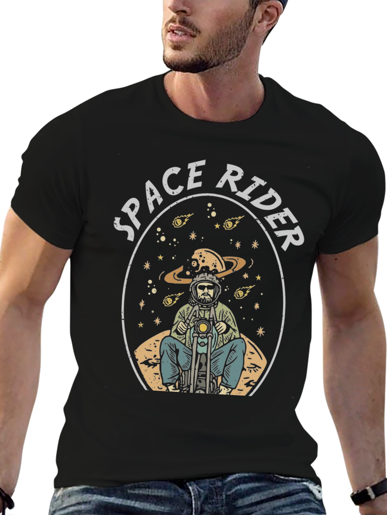 Space Rider Graphic T-Shirt